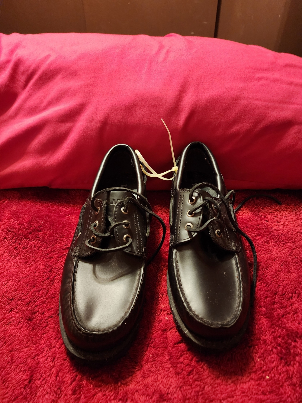 Eastland Men’s Black Leather Boat Shoes 9 1/2 D